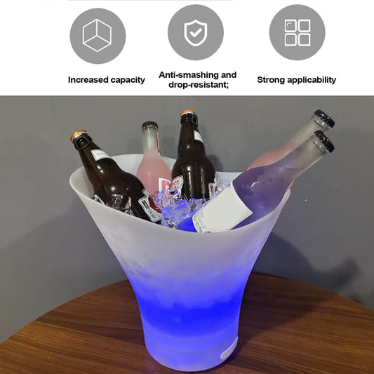 HIELERA CON LUZ Y PARLANTE BLUETOOTH